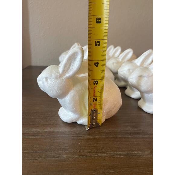 Set of 10 Styrofoam Easter Bunnies Rabbits - Picture 4 of 5